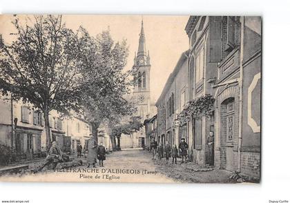 VILLEFRANCHE D'ALBIGEOIS - Place de l'Eglise - très bon état