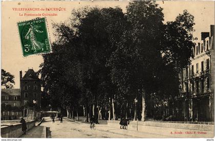 CPA VILLEFRANCHE-de-ROUERGUE - La promenade Guirandet (113217)