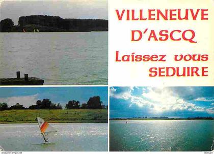 59 - Villeneuve d'Ascq - Multivues - Lac - Planche à Voile - Carte Neuve - CPM - Voir Scans Recto-Verso