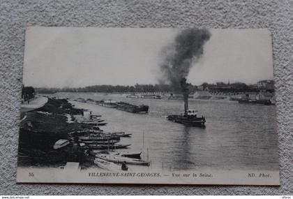 Villeneuve saint Georges, vue sur la Seine, Val de Marne 94