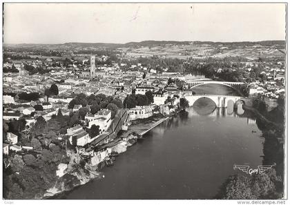 CPSM Villeneuve-sur-Lot - Vue aérienne