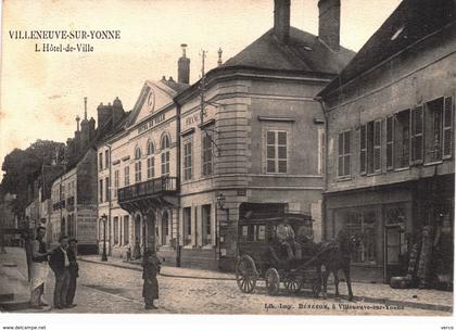 Carte postale ancienne de VILLENEUVE sur YONNE