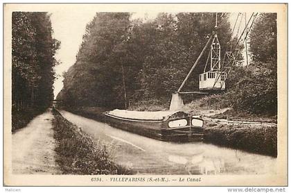 depts div.-seine et marne -  W610 -  villeparisis - le canal - peniche - canaux -  peniches - telebenne -telebennes -