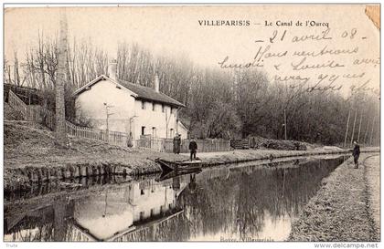 VILLEPARISIS LE CANAL DE L'OURCQ ANIMEE