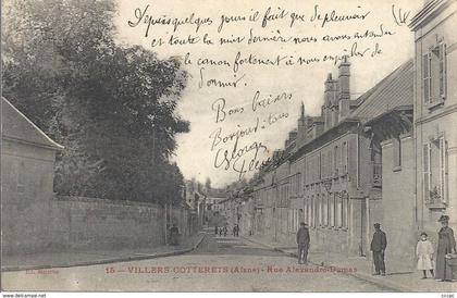 CPA Villers-Cotterets Rue Alexandre Dumas