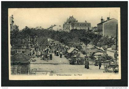 1220 - VILLEURBANNE - La Place et le marché .