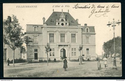 CPA - Carte Postale - France - Villeurbanne - L'Hôtel de Ville  (CP21916OK)