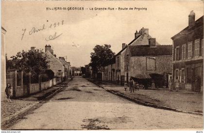 CPA VILLIERS-SAINT-GEORGES La Grande Rue - Route de Provins (1328846)