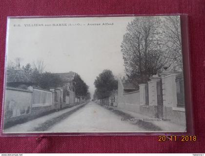 CPA - Villiers-sur-Marne - Avenue Alfred