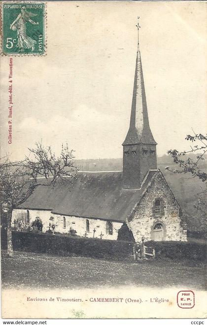 CPA Environs de Vimoutiers Camembert l'Eglise