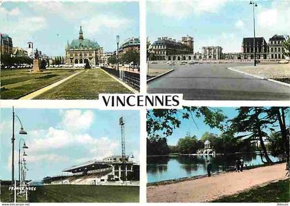 94 - Vincennes - Multivues - Le champ de courses - Flamme Postale de Vincennes - CPM - Voir Scans Recto-Verso