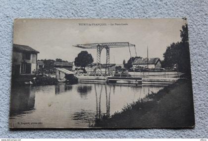 Cpa 1917, Vitry le François, le pont levis, Marne 51