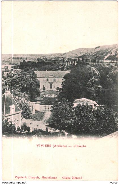 Carte Postale Ancienne de VIVIERS-L'évéché