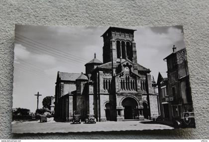 Cpsm, Volvic, l'église, Puy de Dôme 63, Auvergne