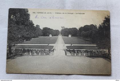 Yerres, château de la Grange, la pelouse, Essonne 91