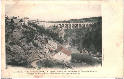 CPA Carte postale France Yssingeaux  Le Lignon Viaduc de la Chapelette 1905 VM83697