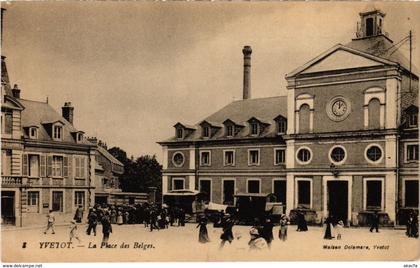 CPA YVETOT - La Place des Belges (105880)