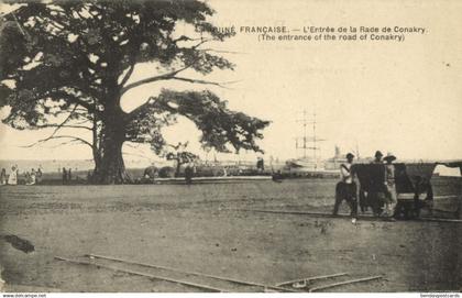 french guinea, CONAKRY, L'Entrée de la Rade, Harbour Entrance (1910s) Postcard