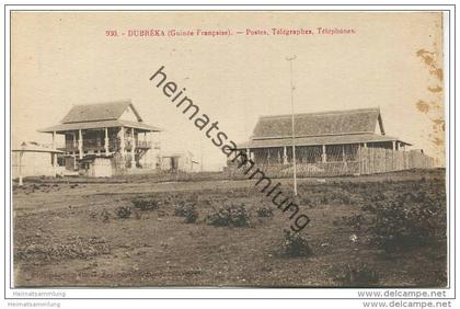 Guinée Francaise - Dubrèka - Postes - Telegraphes - Telephones