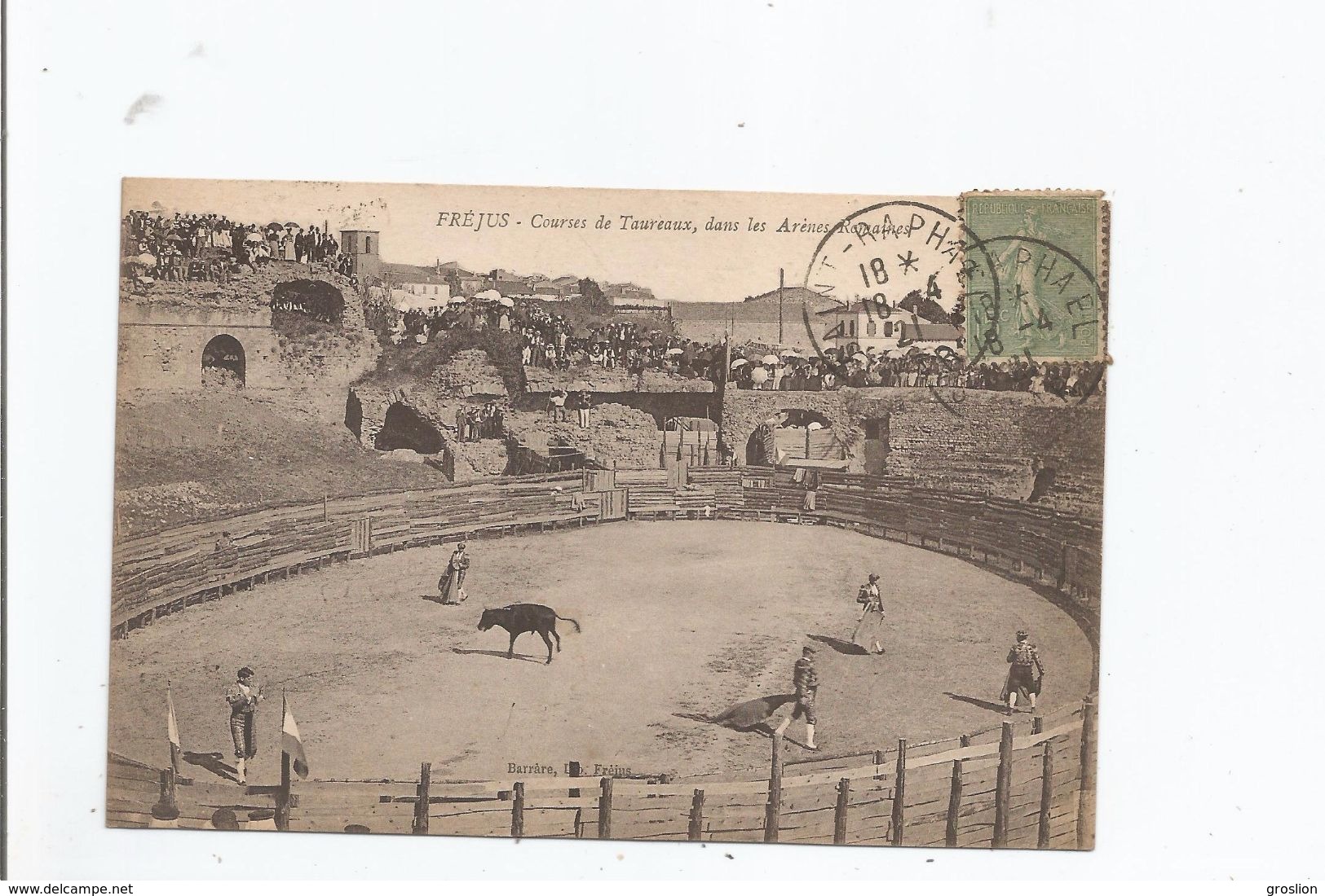 FREJUS COURSES DE TAUREAUX DANS LES ARENES ROMAINES 1921