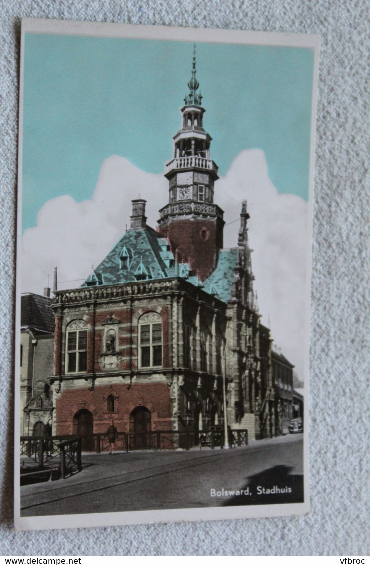 G192, Cpsm 1956, Bolsward, Stadhuis, Pyas Bas, Hollande