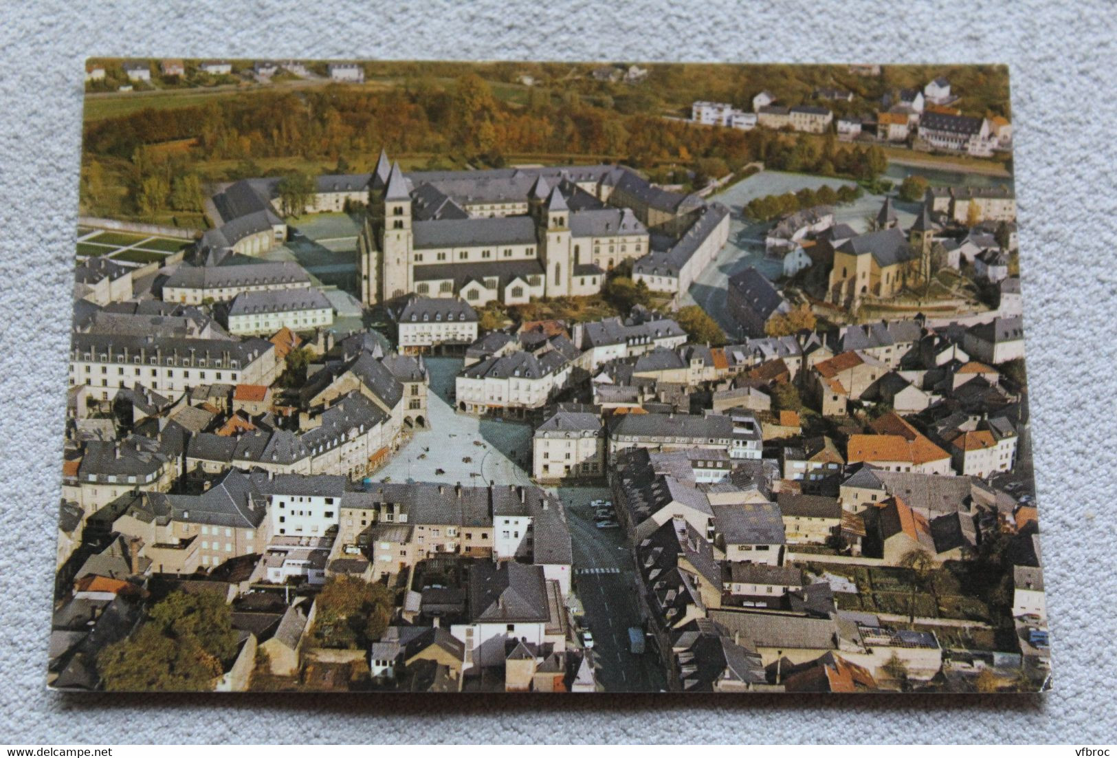 G405, Cpm, Echternach, vue aérienne du vieil Echternach, Luxembourg