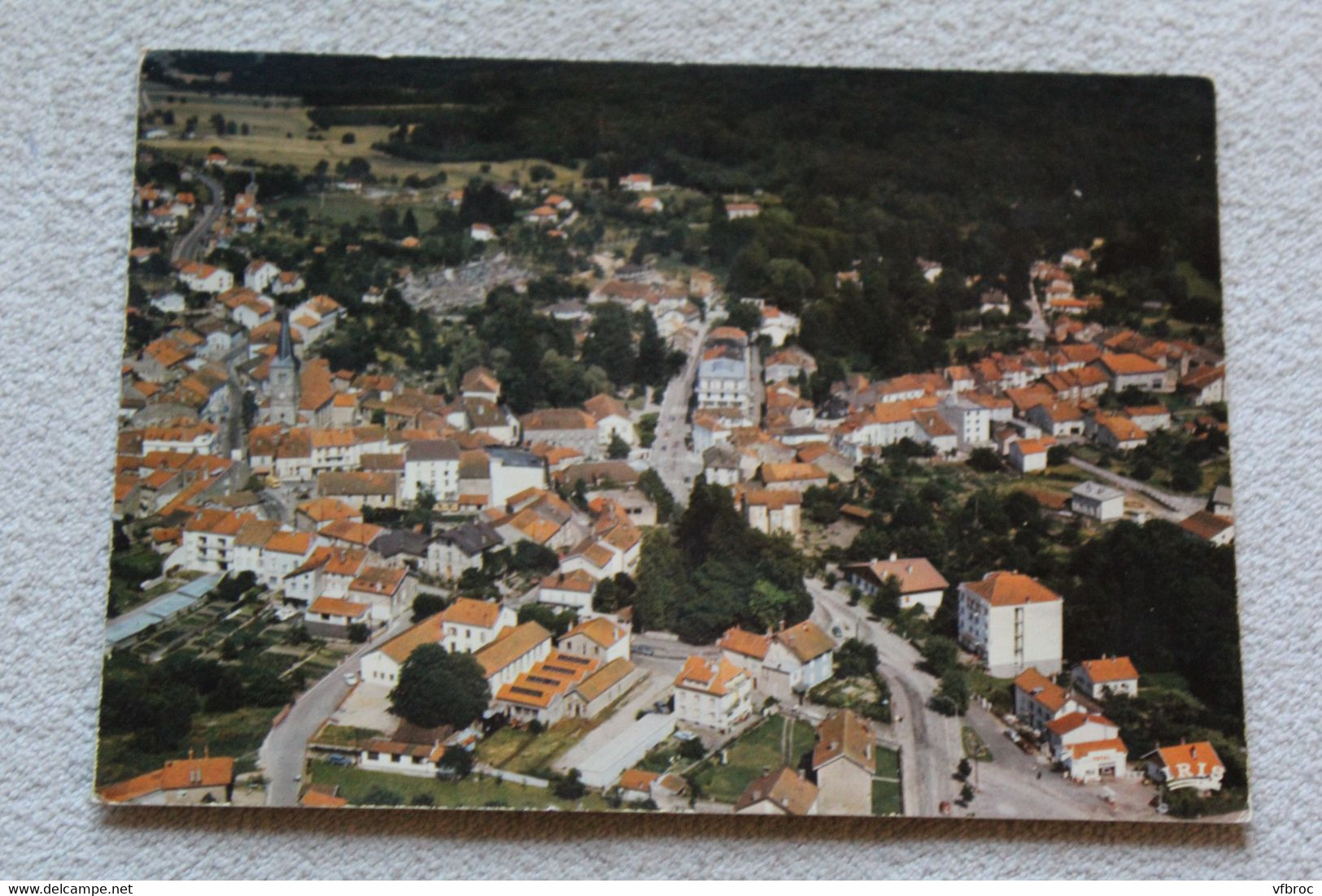 G607, Cpm 1977, Bains les bains, vue aérienne, Vosges 88