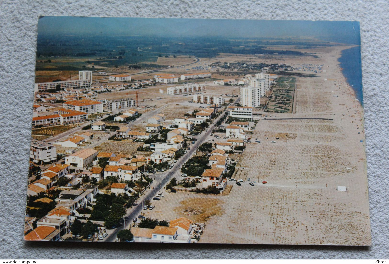 G992, Cpm 1969, Argeles sur mer, vue générale de la plage, Pyrénées orientales 66