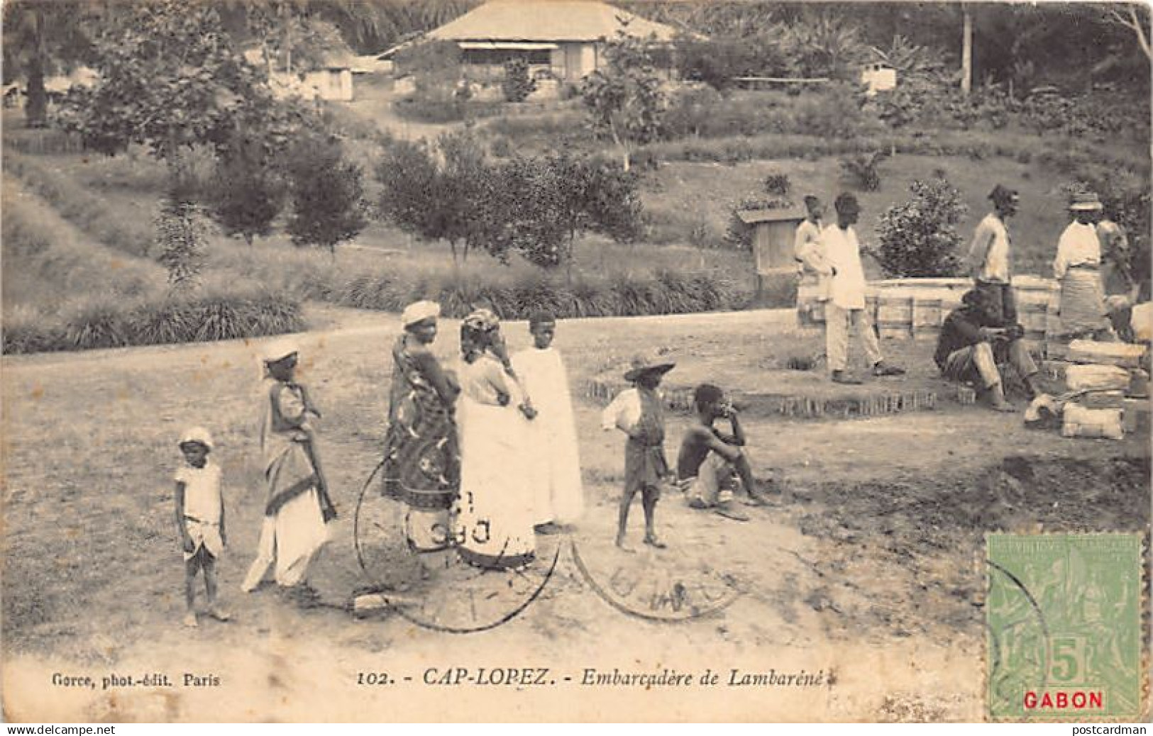 Gabon - Embarcadère de Lambaréné - Ed. Gorce 102