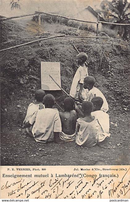 Gabon - Enseignement mutuel à Lambaréné - P. E. Vernier photographe - Ed. Jul. Manias & Cie