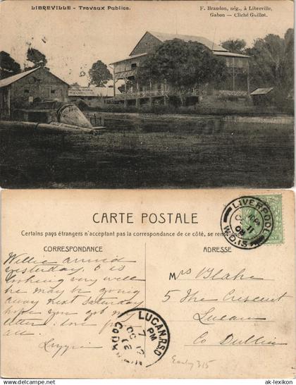 Postcard Libreville Travaux Publies 1908