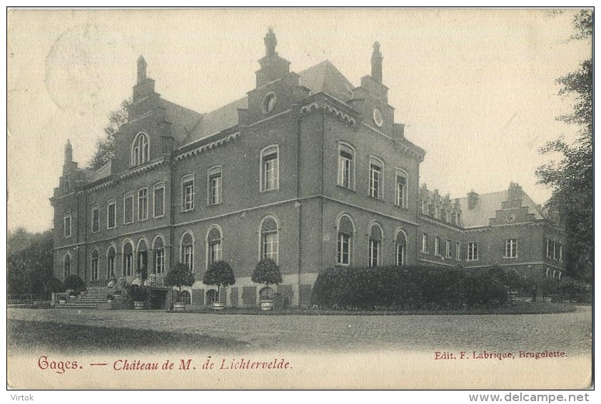 Gages :  Chateau de M. de Lichtervelde    ( ecrit 1907  )   (  ATH )