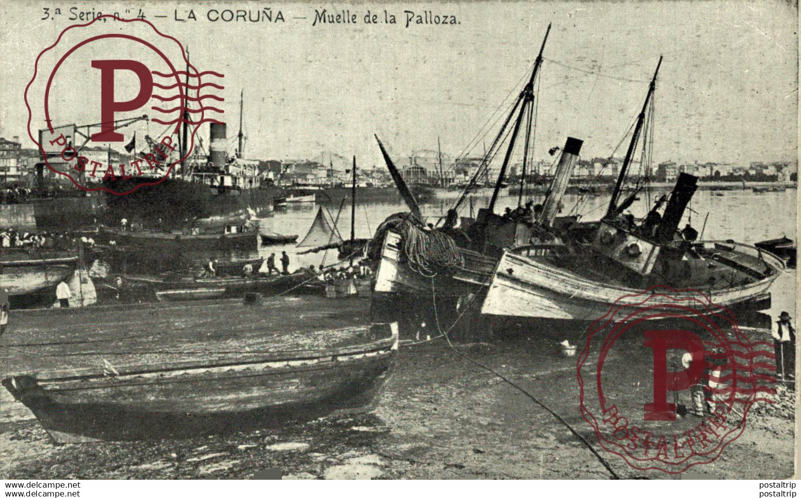 GALICIA. LA CORUÑA. MUELLE DE LA PALLOZA.