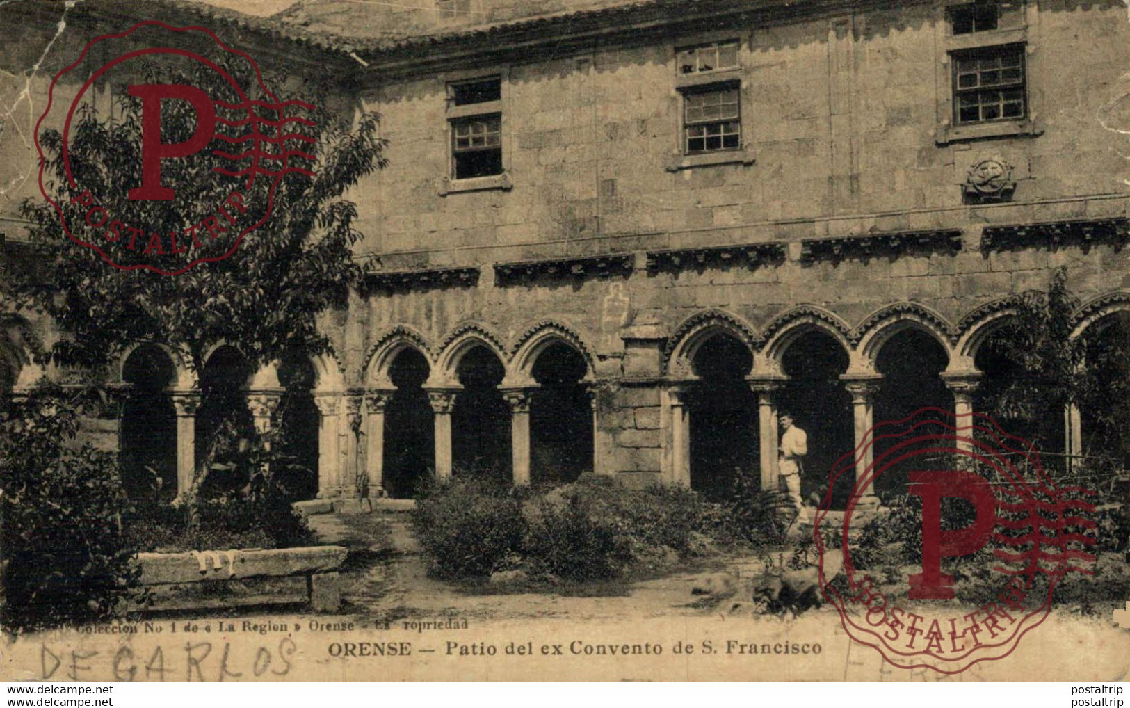 GALICIA. Orense. Patio del ex-convento de San Francisco.