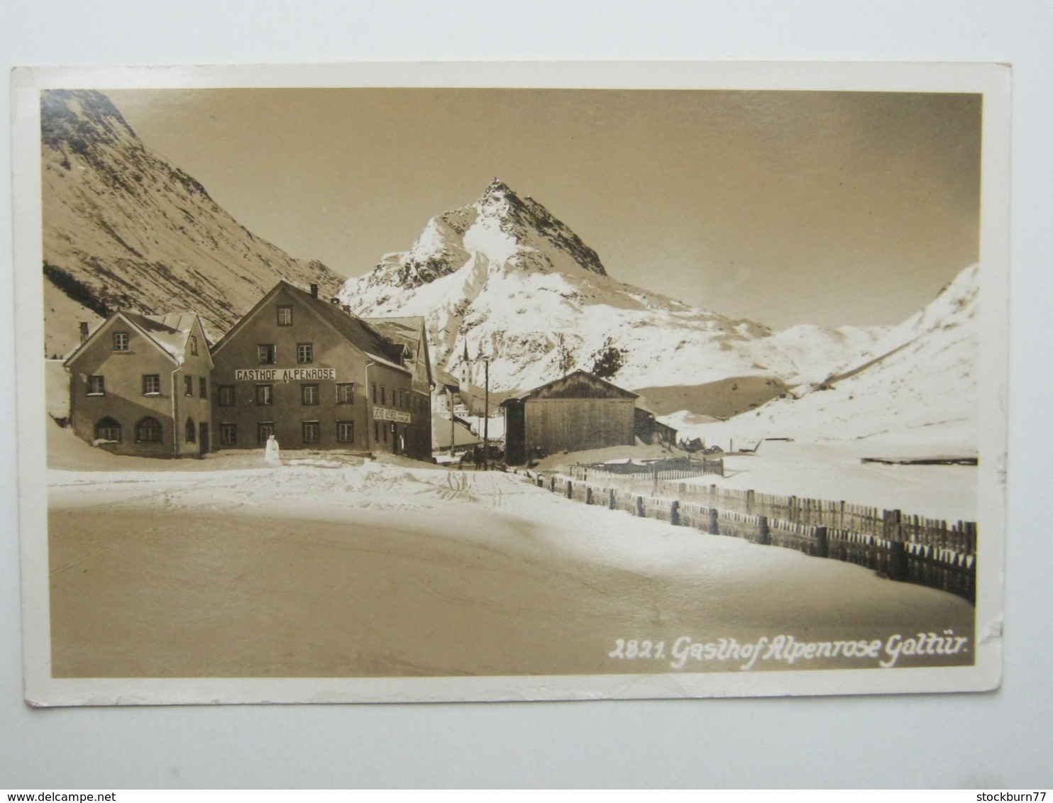 GALTÜR , Gasthof Alpenrose ,  Schöne Karte  1931