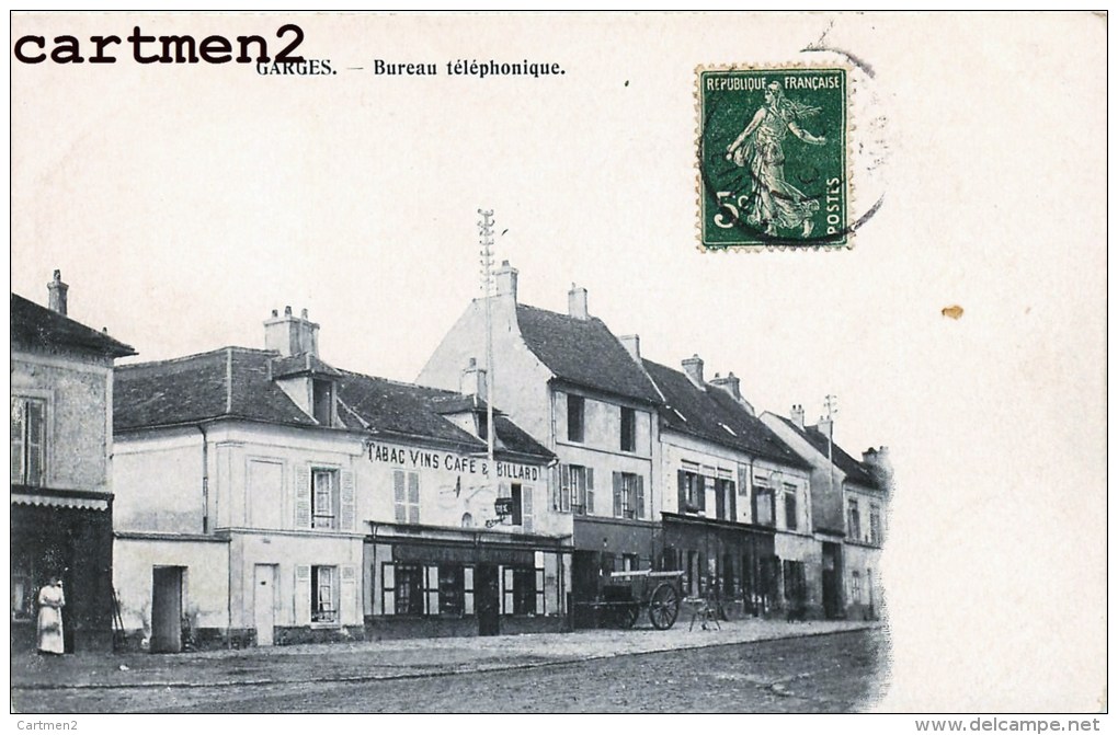 GARGES-LES-GONESSES BUREAU TELEPHONIQUE CAFE BILLARD 95 VAL D&acute;OISE 1900