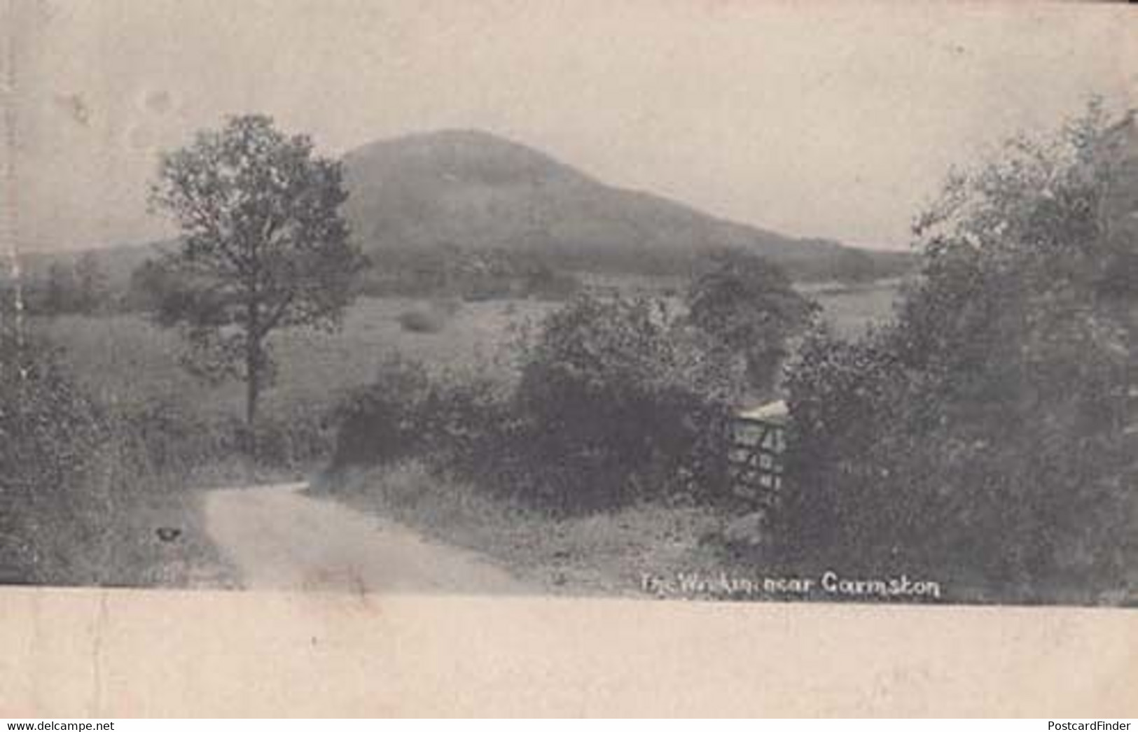 Garmston Shropshire Village Vintage Postcard