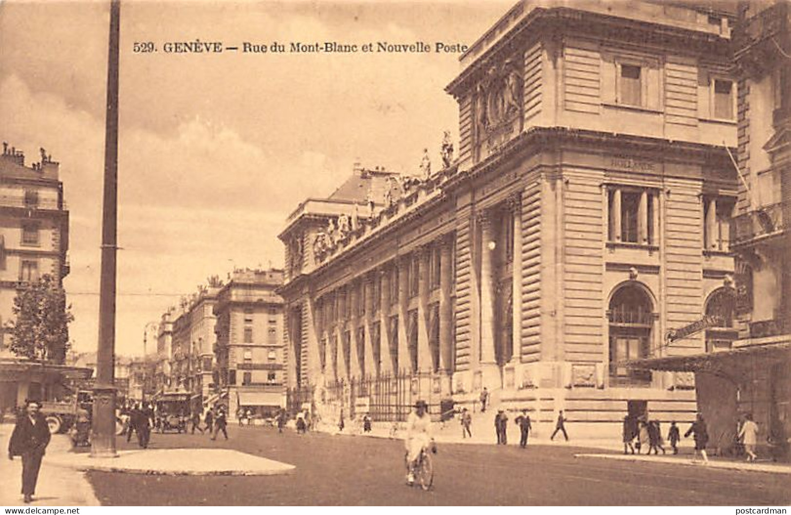 Genève - Rue du Mont-Blanc et Nouvelle Poste - Ed. Fauraz Annemasse