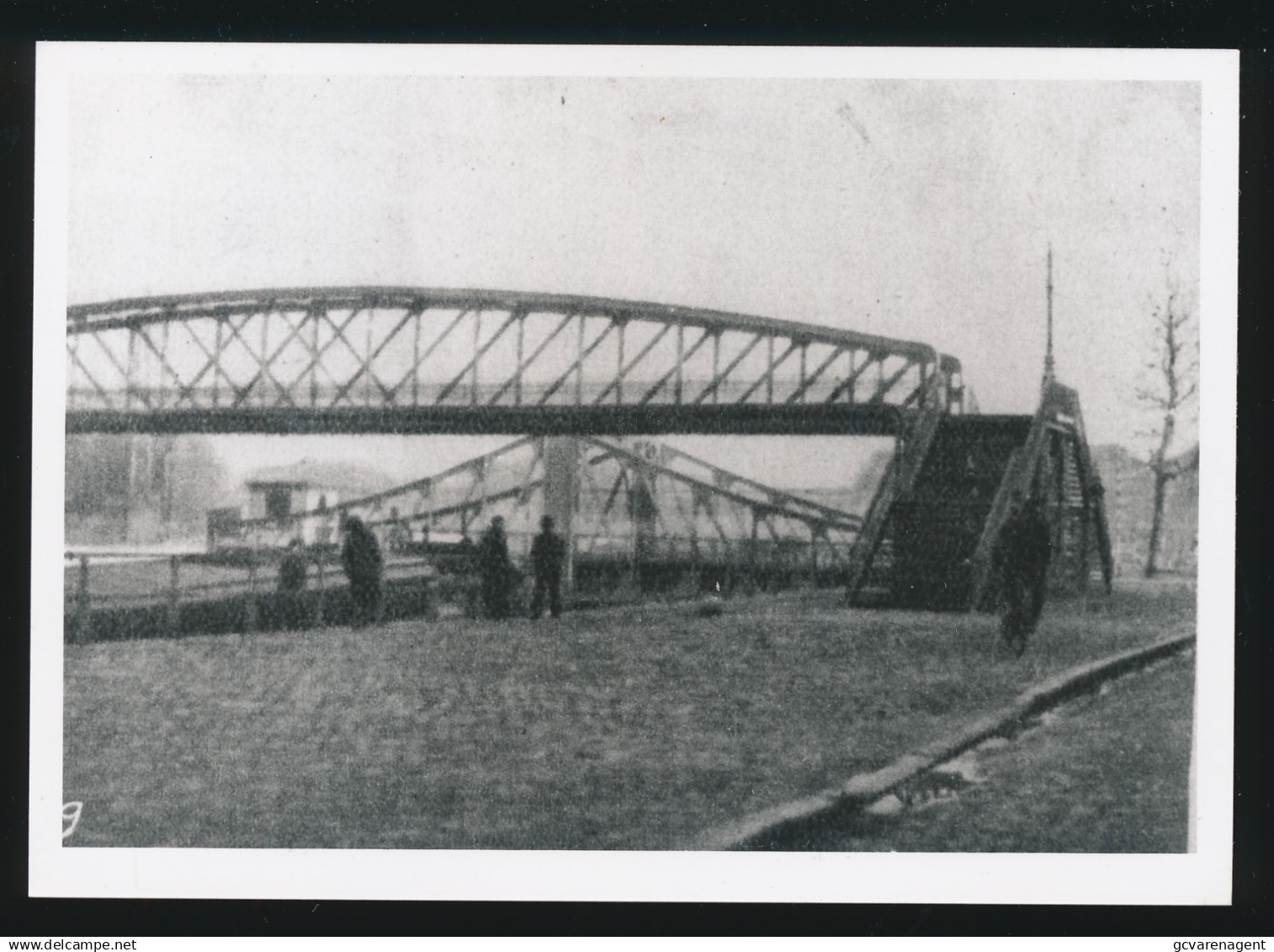 GENT - FOTO 15 X 11 CM - VOETGANGERSBRUG WONDELGEMSTRAAT