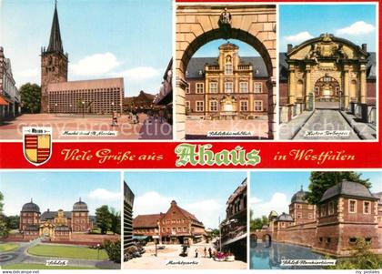 73226256 Ahaus Markt St Marien Kirche Schloss Torbogen Ahaus