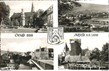 70099914 Alfeld Leine Alfeld Leine Rathaus Bruecke Turm x 1955 Alfeld