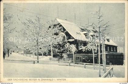 Zinnwald-Georgenfeld Der Sächsische Reiter Winter Sudeten