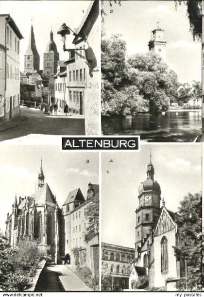 70086258 Altenburg Thueringen Altenburg Teich Turm Kirche x 1980