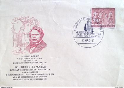 § 1954 CENTENARIO DI MORTE AUGUST BORSIG E ESPOSIZ. INDUSTR. BERLINO