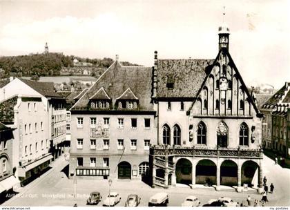 73895867 Amberg Oberpfalz Marktplatz mit Rathaus Amberg Oberpfalz