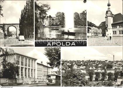 72342490 Apolda Viadukt Lohteich Rathaus Ingenierschule Teilansicht Apolda