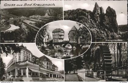 70893812 Bad Kreuznach Bad Kreuznach Rheingrafenstein Kurhaus Salinenrad Bruecke