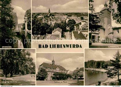 72648623 Bad Liebenwerda Eisenmoorbad Rathaus Markt Lubwartturm  Bad Liebenwerda