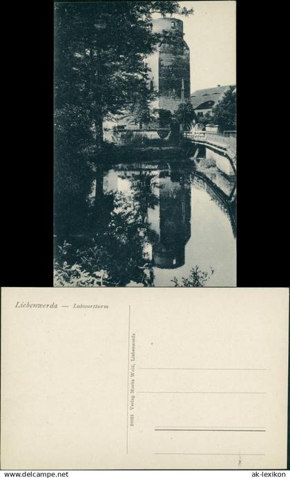 Ansichtskarte Bad Liebenwerda Lubwartturm - Straße 1913