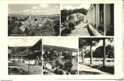 70095458 Bad Salzungen Bad Salzungen Kurhaus Gradierwerk Burgsee Bruecke x 1958